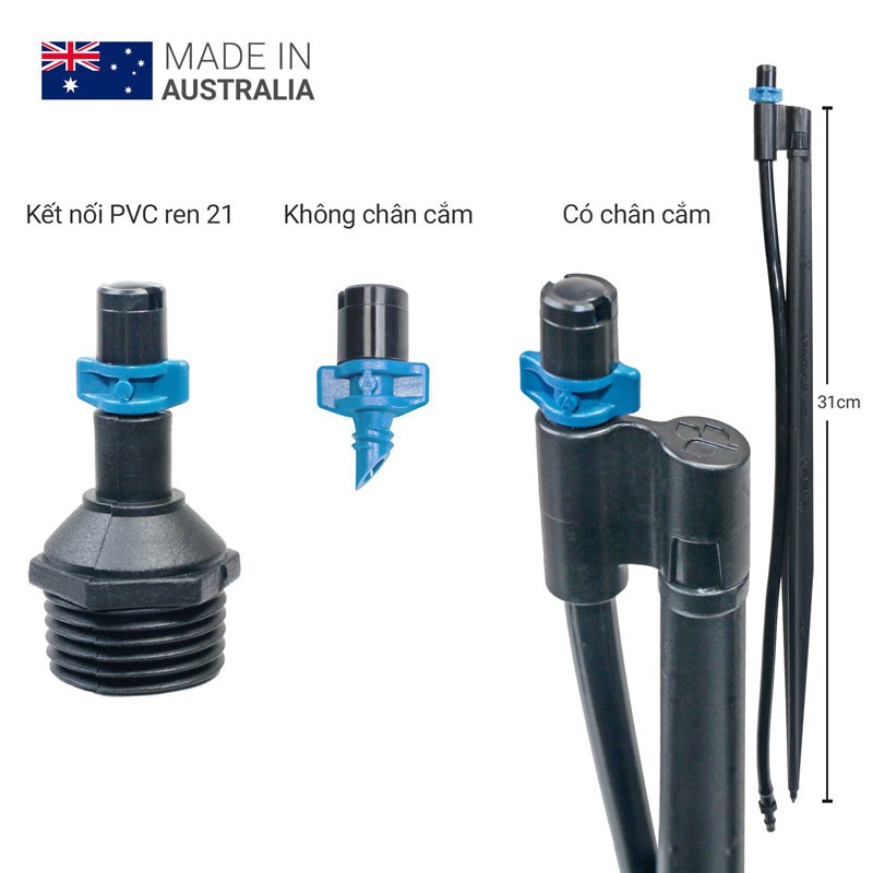 Đầu Tưới Phun Mưa Cánh Bướm Strip Spray thương hiệu Antelco sản xuất tại Úc