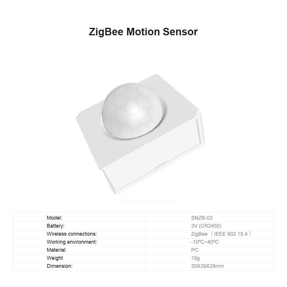 Cảm biến chuyển động SONOFF SNZB-03 ZIGBEE gắn trần nhà tiện lợi
