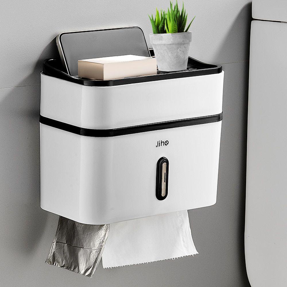 Giá Đỡ Cuộn Giấy Vệ Sinh Gắn Tường Không Cần Đục Lỗ Đa Năng