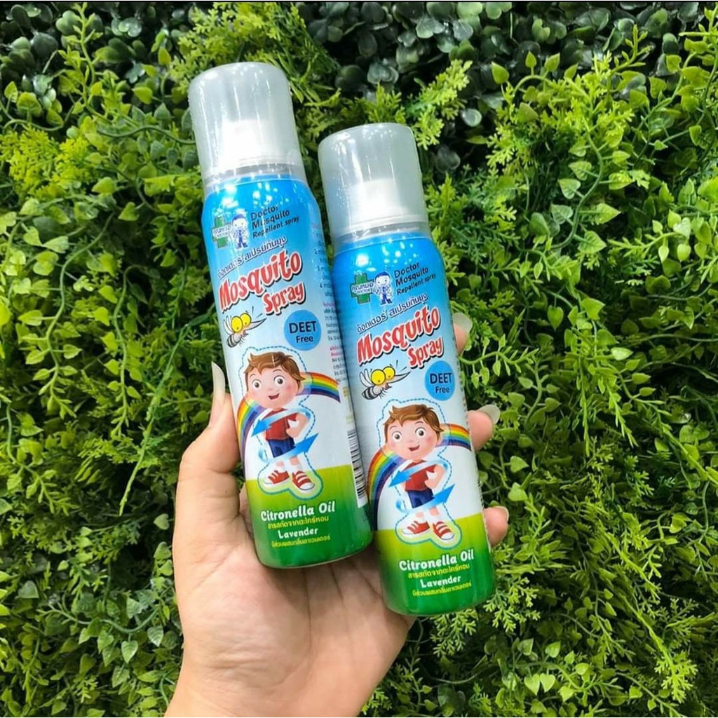 01 Chai Tinh Dầu Xịt Chống Muỗi và Côn Trùng DR Mosquito Spray 50ml Thái Lan