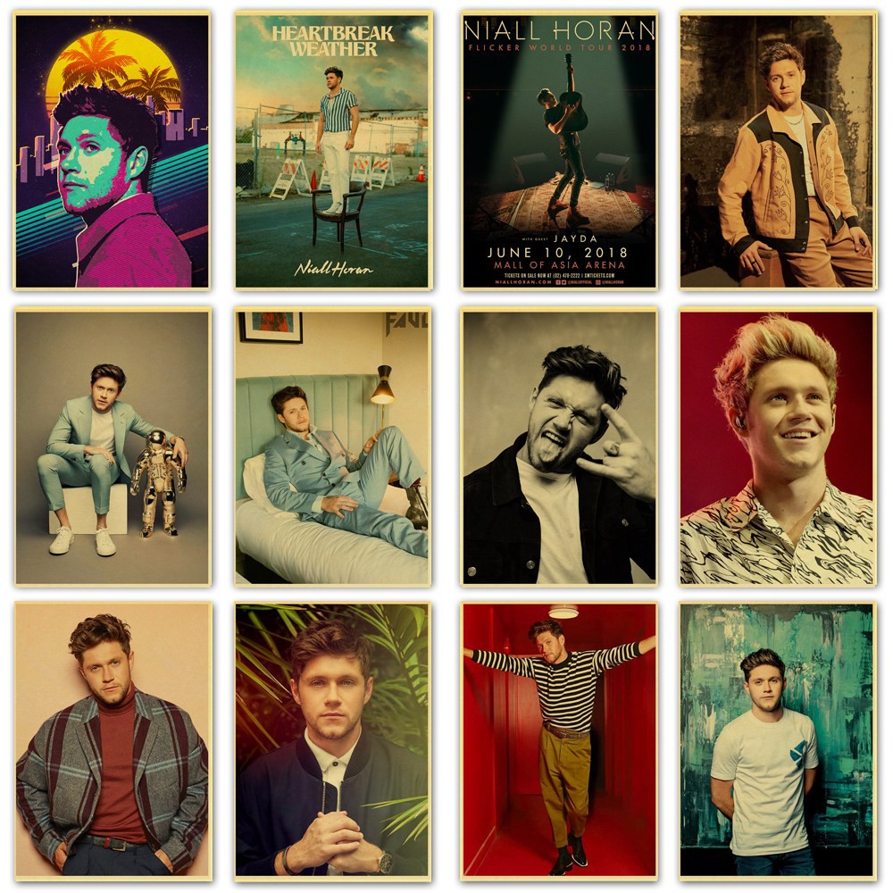 Một Hướng Thành Viên Ca Sĩ Niall Horan Retro Poster Giấy kraft In Hình Trong Suốt Phòng Thanh Nghệ T