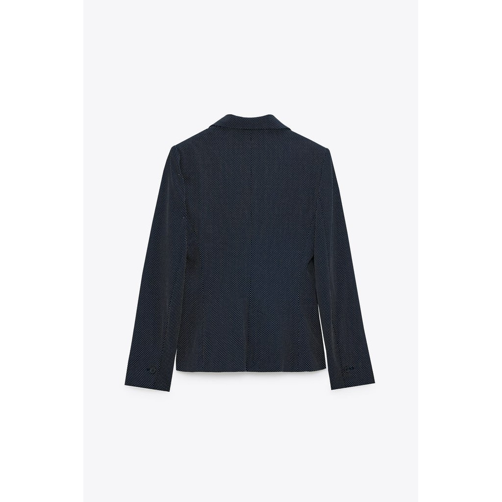 Zara Đức - Áo blazer sale auth new tag cao cấp chính hãng vest khoác hai 2 lớp có lót độn vai suit chấm bi xanh | BigBuy360 - bigbuy360.vn