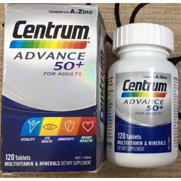 Vitamin Tổng Hợp Cho Người Trên 50 Tuổi Centrum Advance 50+ For Adults 100 viên