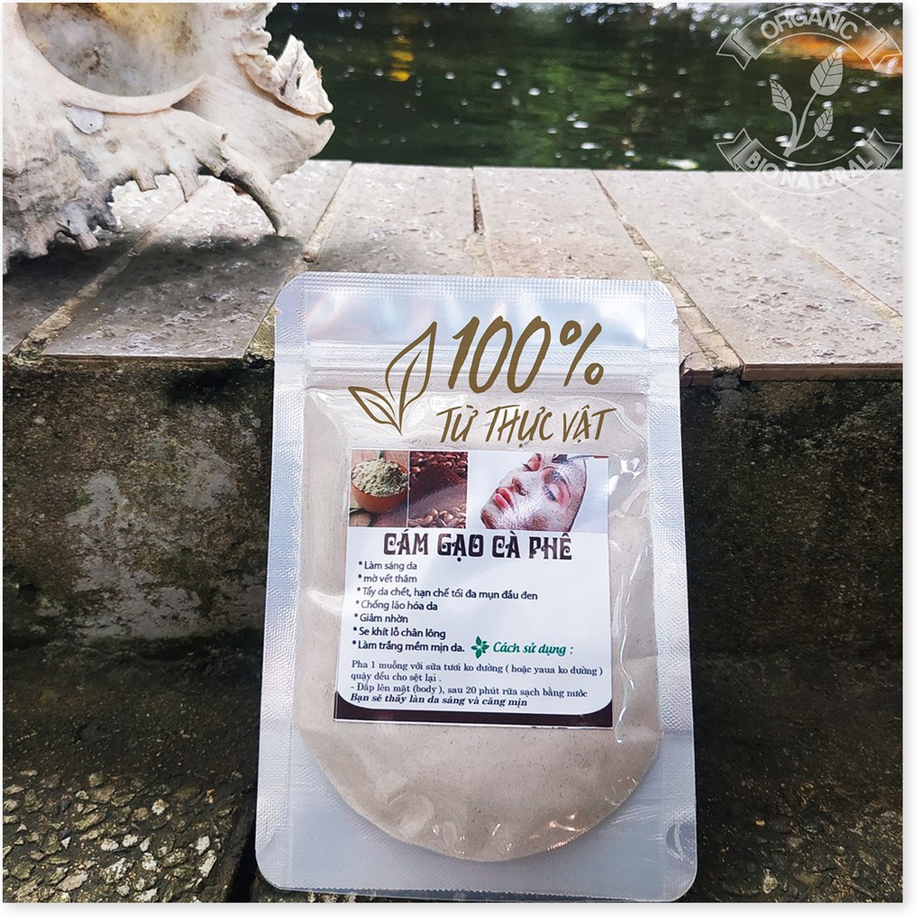 [HAMI NATURAL] Bột đắp mặt Cám Gạo Cà Phê handmade