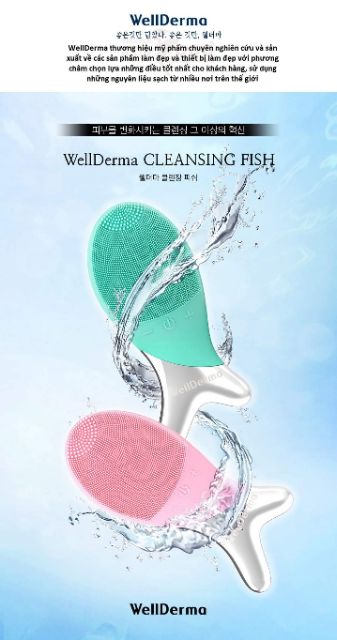 Máy rửa mặt con cá Wellderma Cleansing
