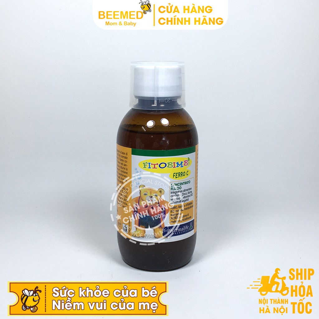 Siro Ferro C Bimbi - Bổ sung sắt, Vitamin C, kẽm cho bé - Siro Ferro C Bimbi của Fitobimbi - Nhập khẩu từ Ý