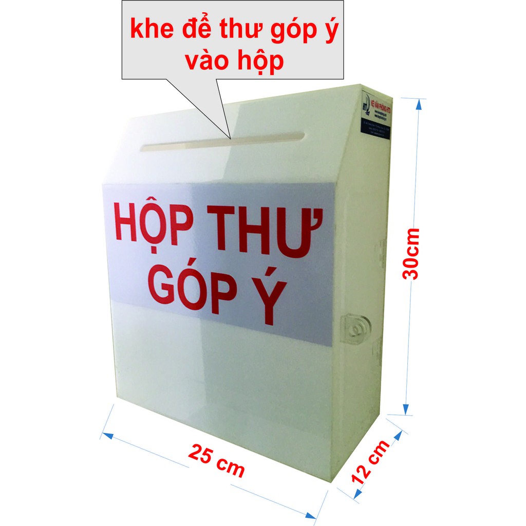 Hộp thư góp ý bằng mica( HTD-HT02)