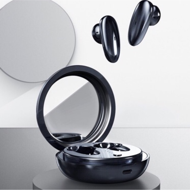 Tai nghe Bluetooth true wireless remax TWS-9 v5.0 kèm đốc sạc có thể làm gương soi