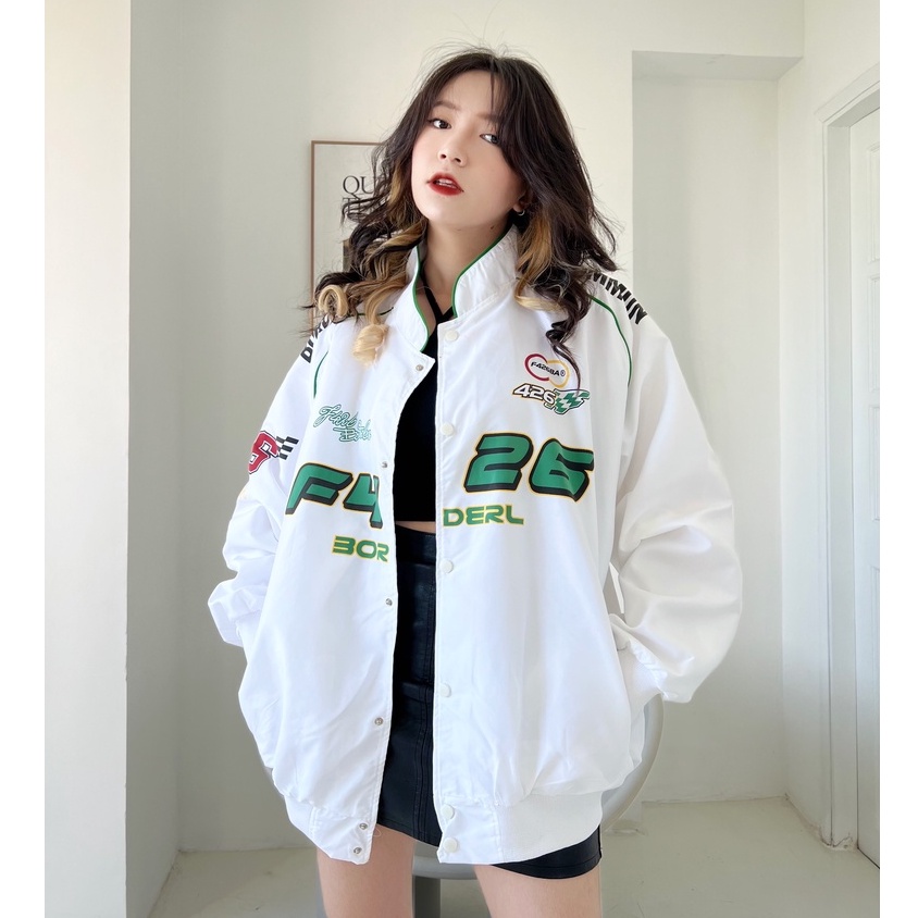 Áo khoác Bomber Jacket F426 unisex nam nữ