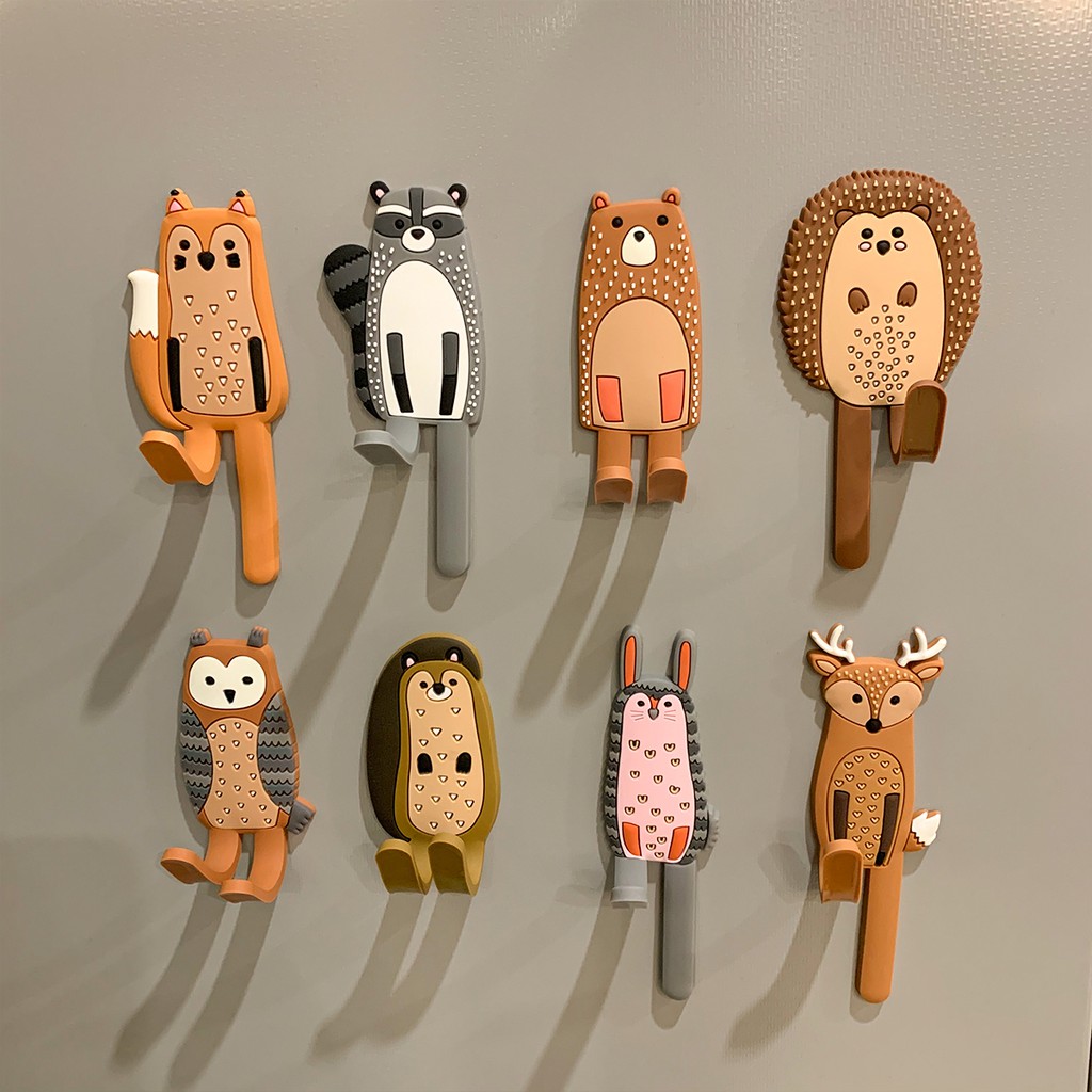 Móc Nam Châm Gắn Tủ Lạnh Hình Thú Hoạt Hình Dễ Thương Phong Cách Bắc Âu