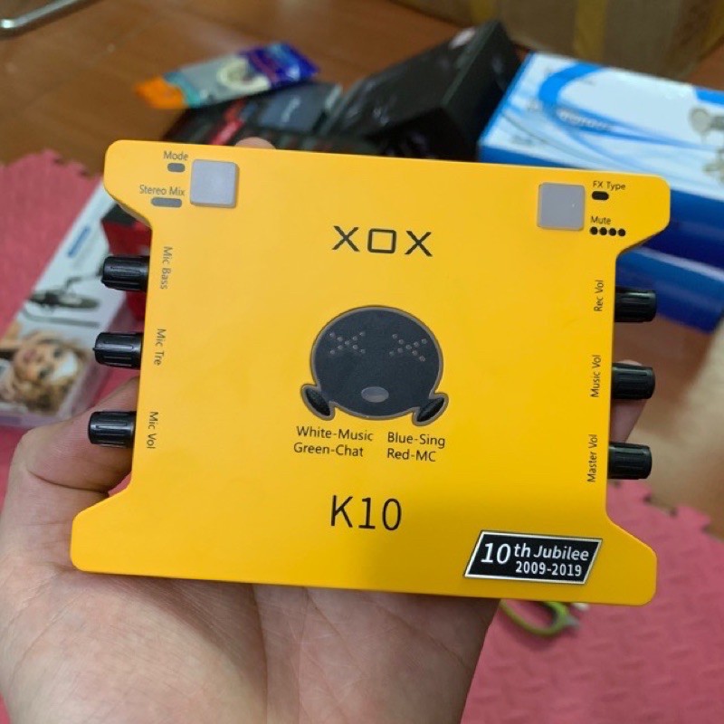 Sound Card XOX K10th Tiếng Anh Phiên Bản Mới Năm 2020 -Phiên Bản  Ra Mắt Kỷ Niệm 10 Năm Thành Lập Của Hãng XOX