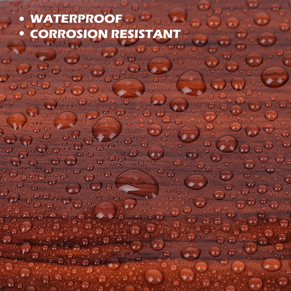 Nhãn Dán Trang Trí Xe Hơi Họa Tiết Vân Gỗ Tự Dính Chống Thấm Nước 10 * 100cm