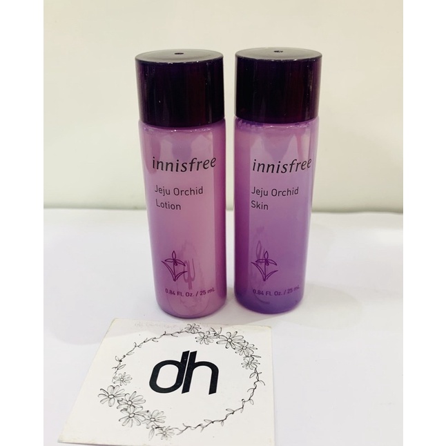 ( MINISIZE 25ml) SET TONER VÀ SỮA DƯỠNG INNISFREE ORCHID CHỐNG LÃO HOÁ