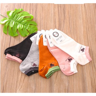 Set 10 đôi tất nữ cổ ngắn hình mèo nhiều màu - hàng siêu đẹp