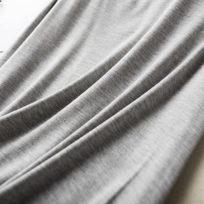 Đầm Ngủ Dáng Dài Có Mút Đệm Ngực Màu Trơn Đơn Giản Thoải Mái Phong Cách Nhật Bản