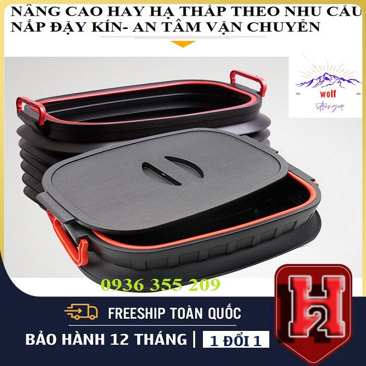 Thùng, Hộp Cao Su Co Giãn Đựng Đồ Trên Ô Tô, Xe Hơi❤️ FREESHIP ❤️Dung Tích 37Lit