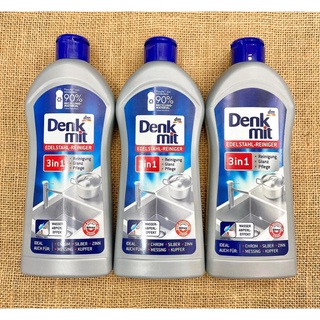 Chai Nước tẩy rửa, làm sạch đồ inox, bề mặt vàng, bạc, đồng Denkmit 300ml Đức