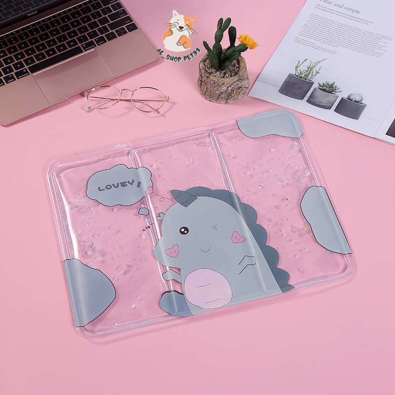 Đệm Gel trong suốt cho thú cưng Đệm nước làm mát giải nhiệt cho chó mèo