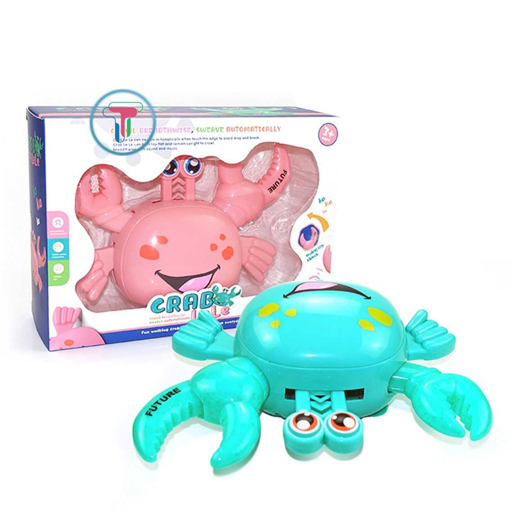 Cua đồ chơi chạy pin có đèn và nhạc