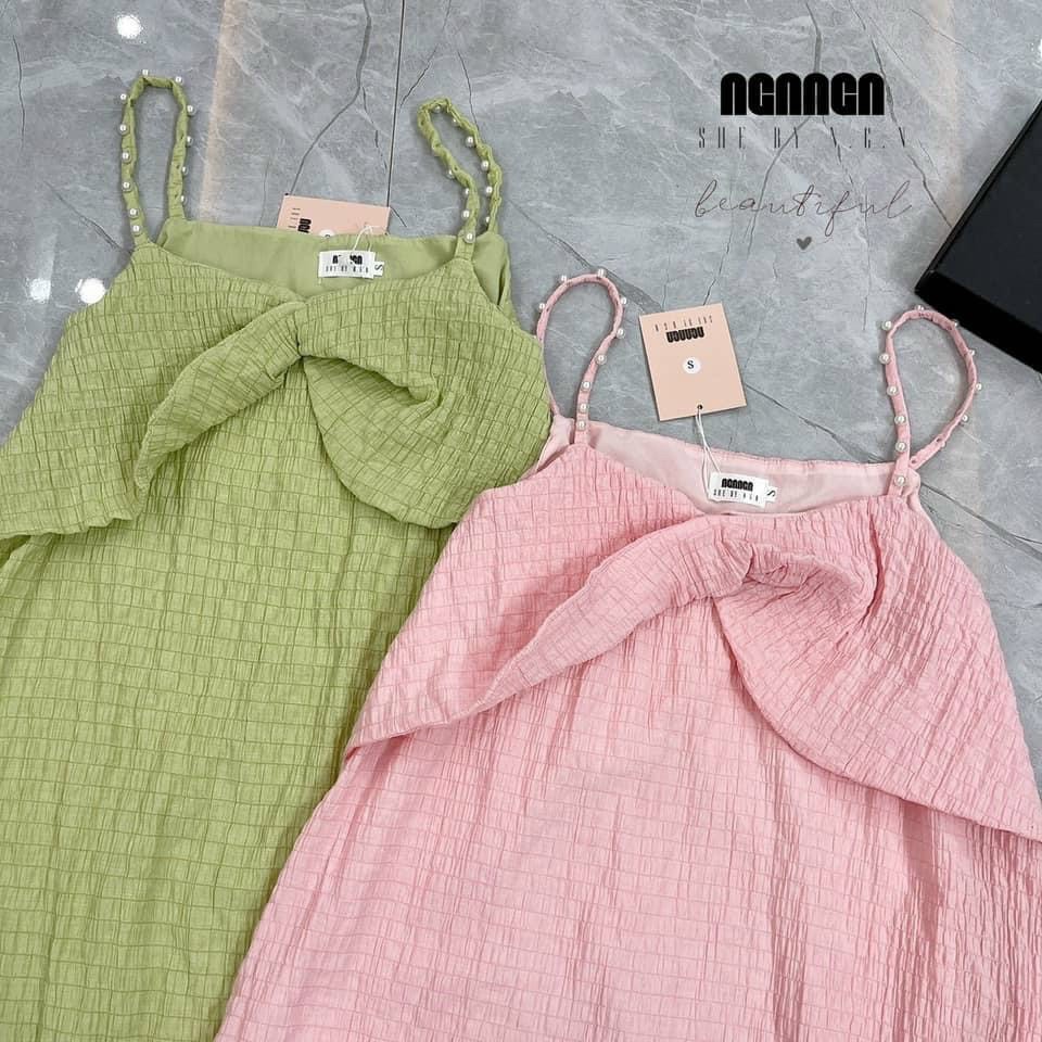 VÁY 2 DÂY MAXI XỐP XOẮN NGỰC CHO NỮ | BigBuy360 - bigbuy360.vn