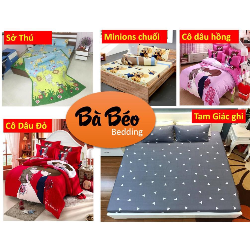 Ga Giường Drap Giường Chất Poly -Cotton Gồm Ga giường Và 2 Áo Gối, Ga Chun 1 lớp, Album Ga Giường Đẹp mẫu mới nhất.