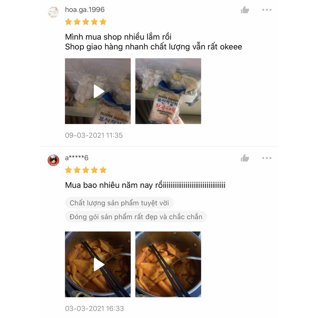 Chả cá Hàn Quốc Busan 450gr tem xanh chuẩn vị dai, thơm, làm chả cá xiên que hoặc canh chả cá