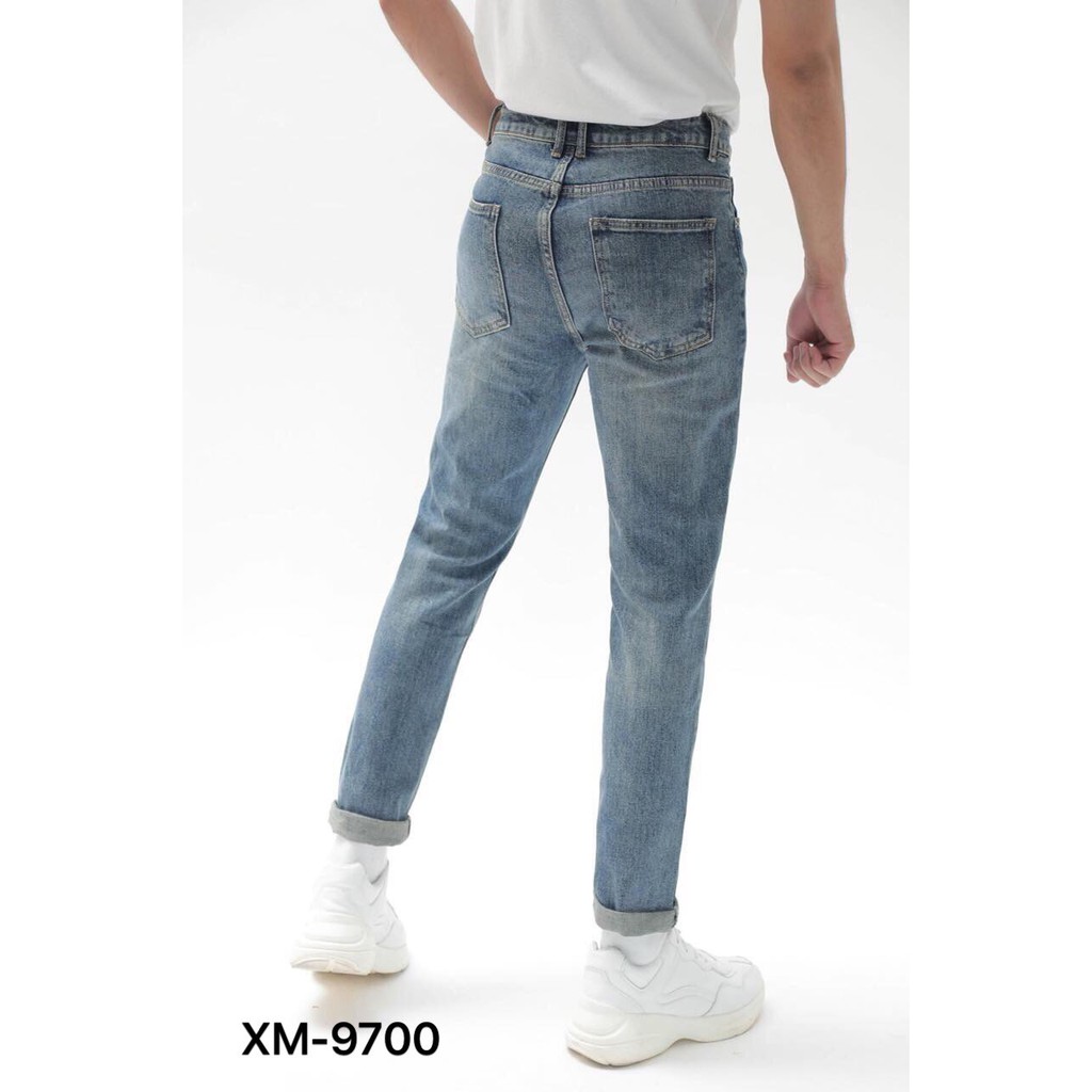 Quần Bò Nam 9700 🔵 𝐅𝐑𝐄𝐄 𝐒𝐇𝐈𝐏 🔵 Hàng Xuất, Chất Co giãn Cầm Năng Tay, Kiểu Cách Đơn Gỉan
