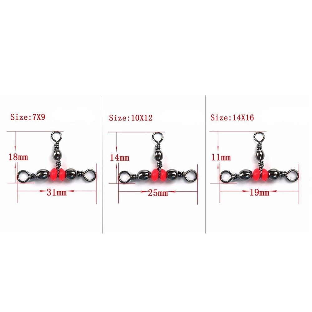 Set 20 khoen ma ní 3 đầu chuyên dụng cho câu cá tiện dụng
