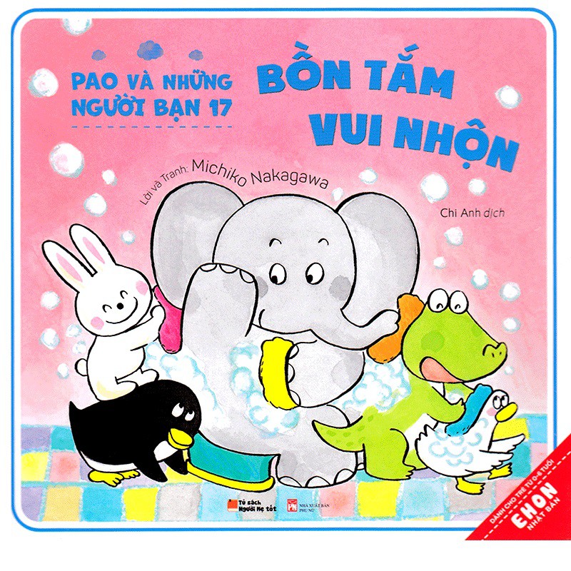 Sách Ehon Pao Và Những Người Bạn 17 – Bồn Tắm Vui Nhộn