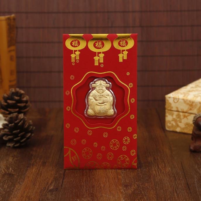 Phong Bao Lì Xì Thần Tài Vàng 24k
