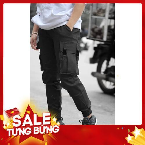 QUẦN JOGGER KAKI NAM TÚI HỘP KHÓA KÉO PHỐI DÂY KHÓA GÀI ANH DUY SHOP JGK01 - Hàng nhập khẩu