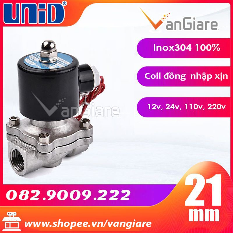 Van điện từ inox 21mm UWS Uni-D