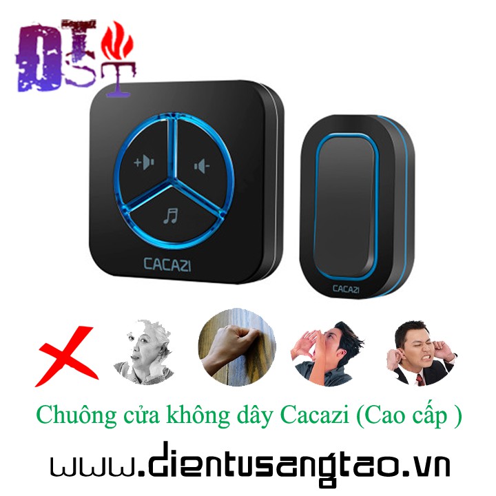 ✅ [RẺ NHẤT VIỆT NAM ] Chuông cửa không dây Cacazi Cao cấp