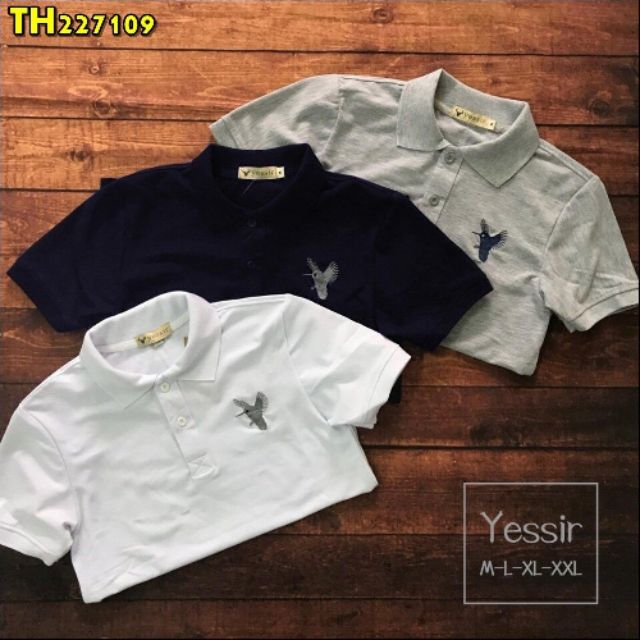 Áo thun nam cổ trụ