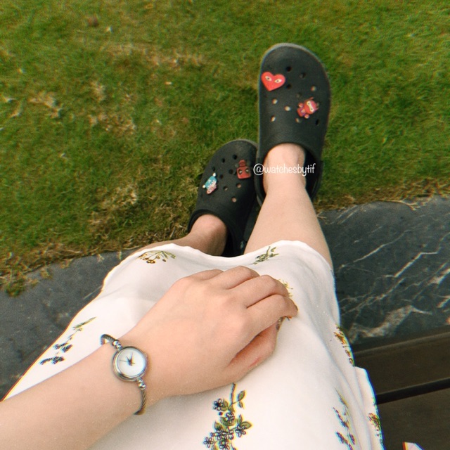 Đồng hồ nữ mặt tròn kiêm lắc tay bạc KIKO mặt trắng đồng hồ nữ mặt nhỏ size 22mm Watchesbytif đi học đi chơi [KÈM CLIP] | BigBuy360 - bigbuy360.vn