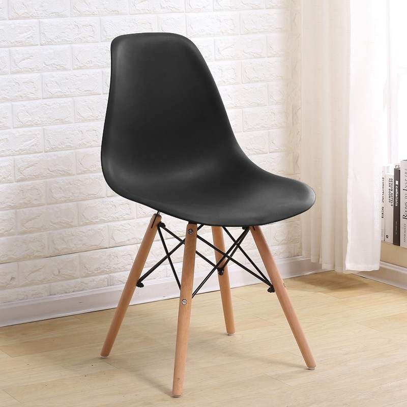 Ghế Eames lưng nhựa chân đan gỗ sồi tự nhiên | BigBuy360 - bigbuy360.vn