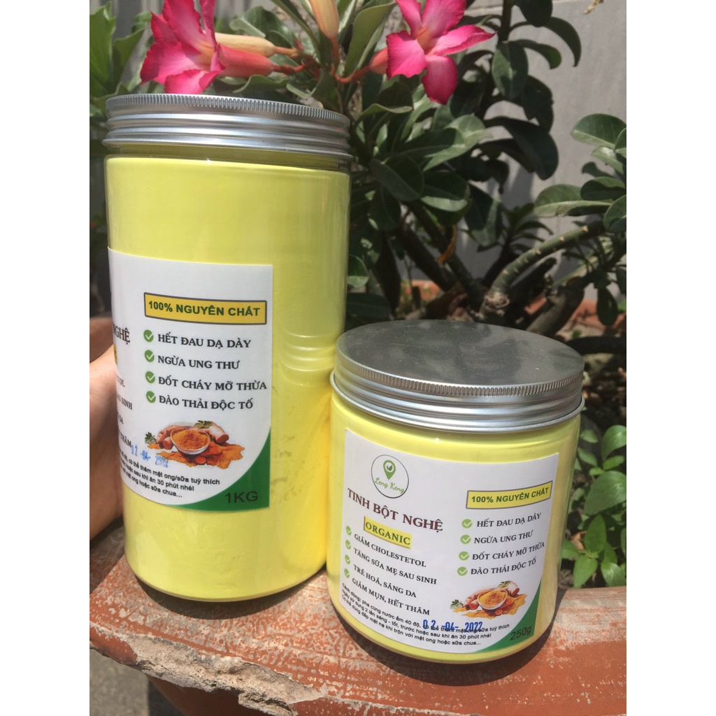 Tinh Bột Nghệ Nguyên Chất Organic Từ Bột Nghệ Tươi 1kg