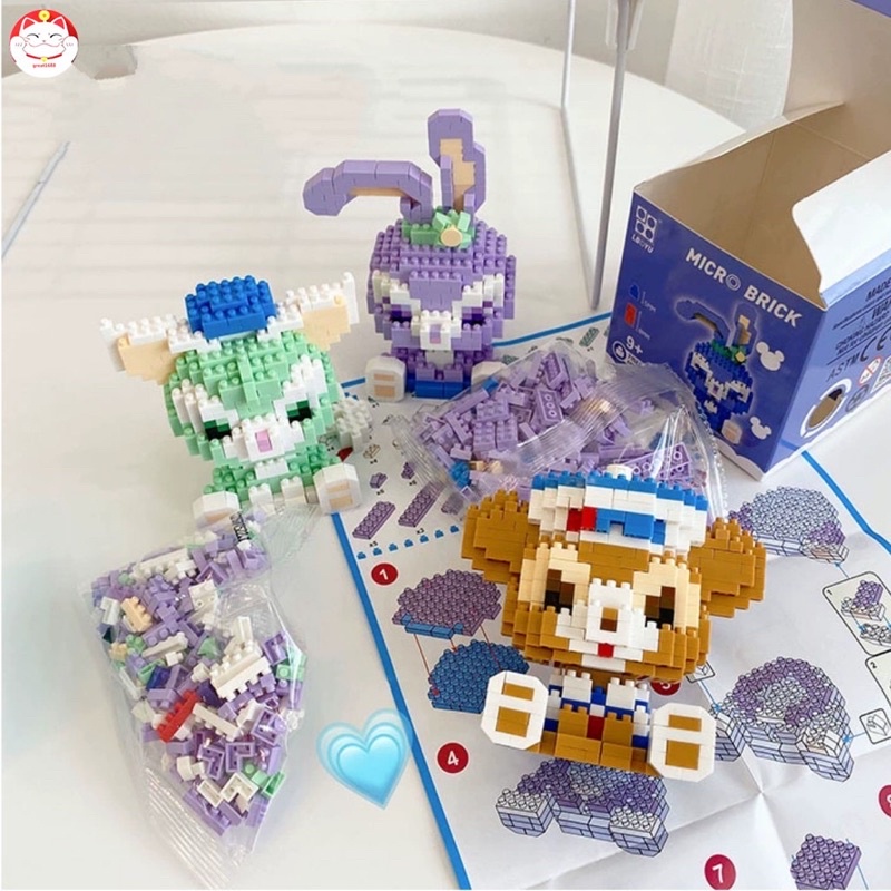 Bộ đồ chơi Lego 3D xếp hình nhân vật hoạt hình dễ thương