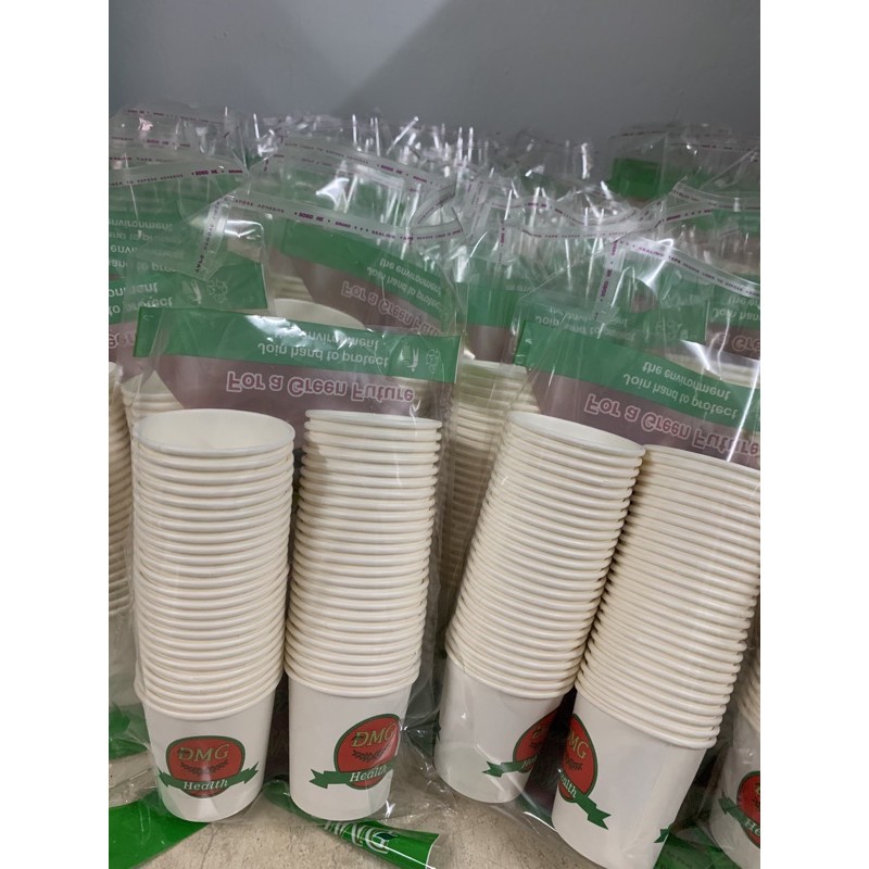 Ly giấy,cốc giấy dùng 1 lần bịch 50c(200-260ml) 7oz-9oz | BigBuy360 - bigbuy360.vn