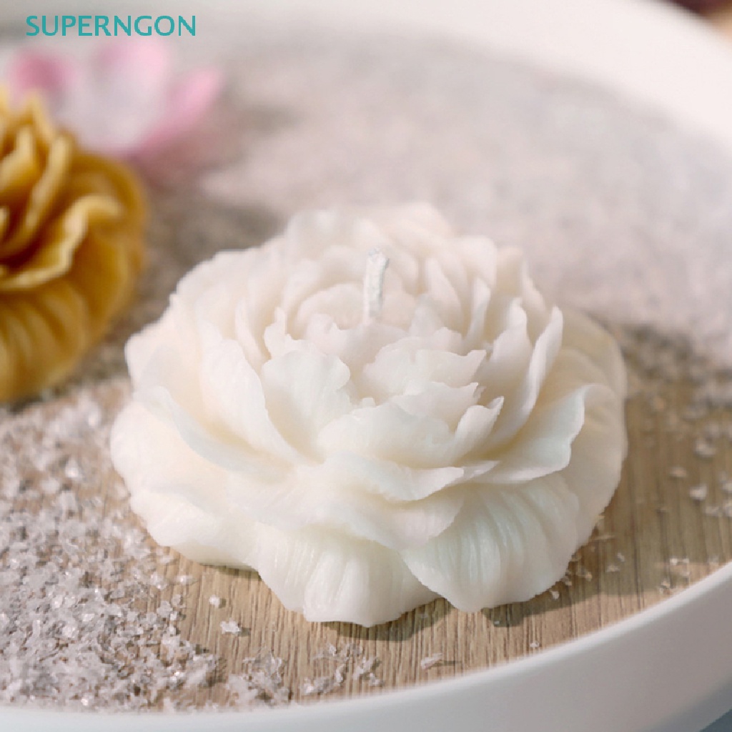 Khuôn Silicone Làm Bánh Hình Hoa Mẫu Đơn Lớn DIY