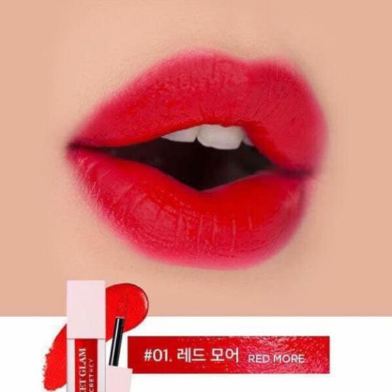 Son Kem Lì Hàn Quốc Secret Key Sweet Glam Velvet Tint  Hàng Auth Màu Chuẩn Mịn Môi 💄 *