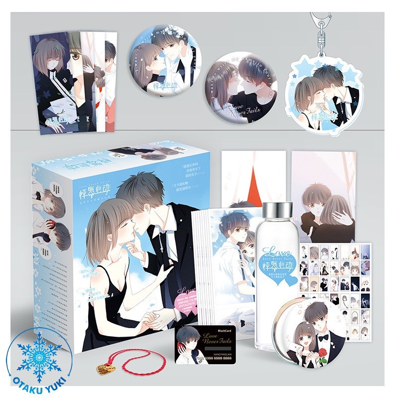 (200) Hộp Quà tặng anime Con Tim Rung Động hộp to có bình nước, ảnh dán, vòng tay, ảnh thẻ, postcard anime chibi