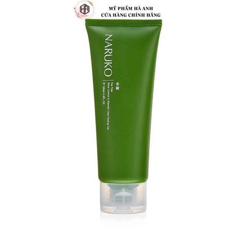 GEL TẨY DA CHẾT NARUKO TEA TREE SHINE CONTROL & BLEMISH CLEAR PEELING GEL 120G.