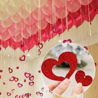 Dây tim cột đuôi bong bóng trang trí