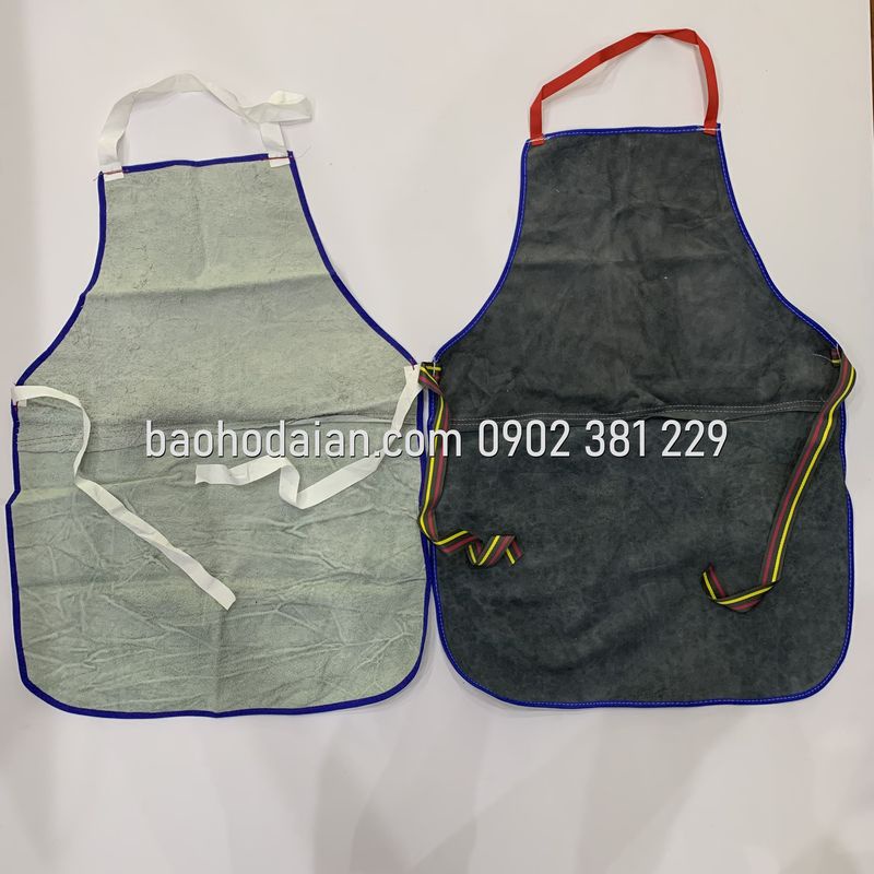 Yếm da hàn xì tạp dề da nối chịu nhiệt chống nóng da bò