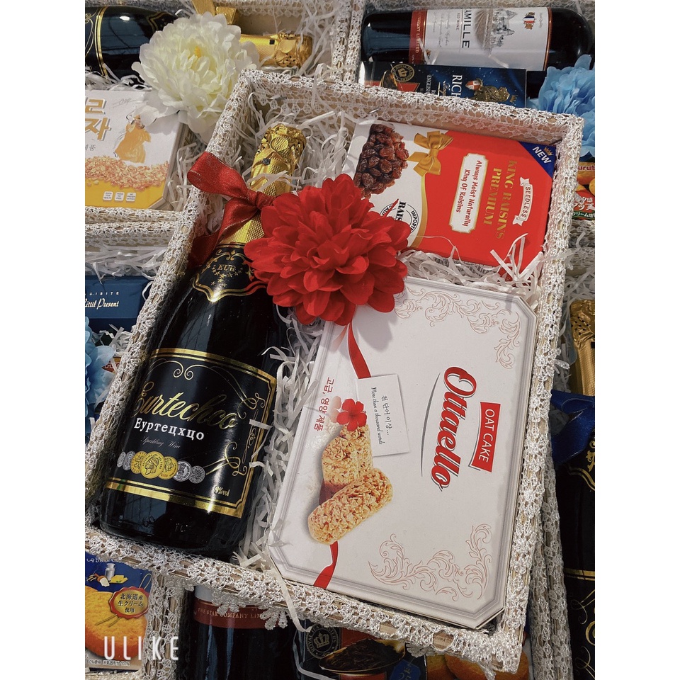 [giao 1h Hà Nội] Giỏ quà Tết 2022 đẹp. khay gỗ quà tết - khay quà tết - quà tết kèm túi xách sang trọng | BigBuy360 - bigbuy360.vn