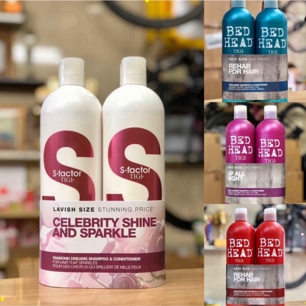 [Cặp gội xả] Dầu gội tigi trắng có đỏ  bed head copyright  hàng chính hãng dòng phục hồi tóc Hot | BigBuy360 - bigbuy360.vn