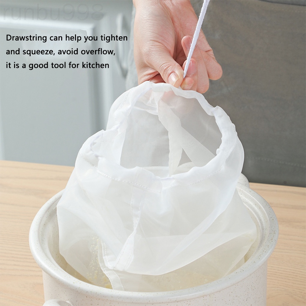 Túi Lọc Trà/ Cà Phê/ Nước Ép Bằng Lưới Nylon Có Thể Tái Sử Dụng Tiện Lợi