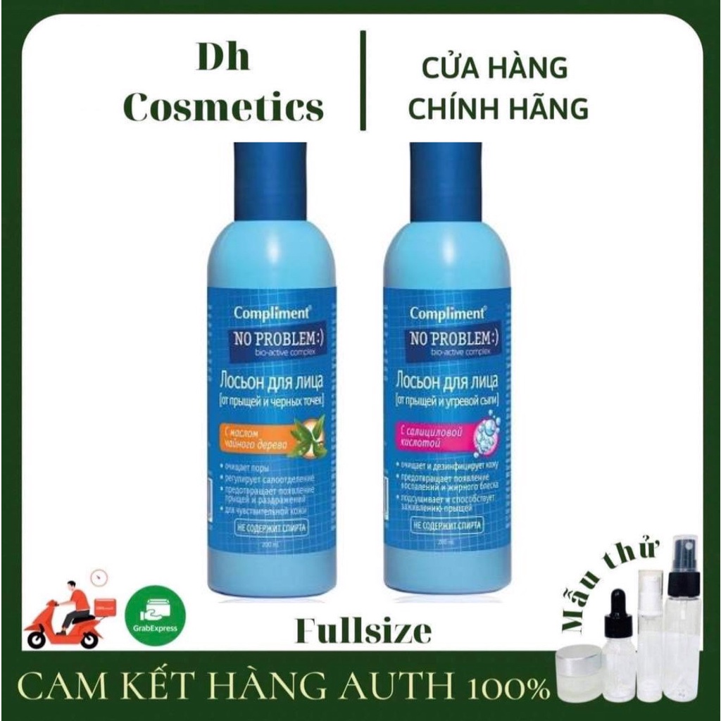 Toner Compliment No Problem 200ml làm sạch sâu, kiềm dầu, giảm viêm, giảm mụn