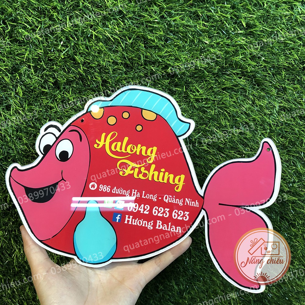 Bảng hiệu treo cửa hàng_ bảng hiệu hình con cá_ Bảng hiệu xinh giá rẻ